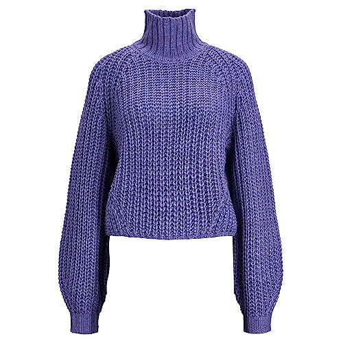 Bestseller A/S Damski sweter JXKELVY Chunky High Neck Knit NOOS dzianinowy sweter, Twilight Purple, XS, Twilight Purple, XS