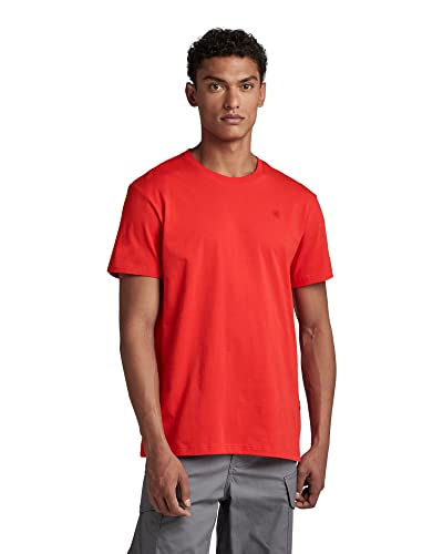G-STAR RAW Męski t-shirt, czerwony (Acid red 336-A911), S, czerwony (Acid Red 336-a911), S