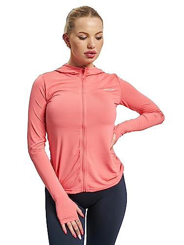 ONPMILA LS Zip Hood Train Top Noos, Sun Kissed Coral, XS