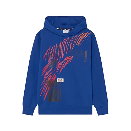 FILA Chłopięca bluza z kapturem TREBISACCE Hoddy, Sodalite Blue, 146/152