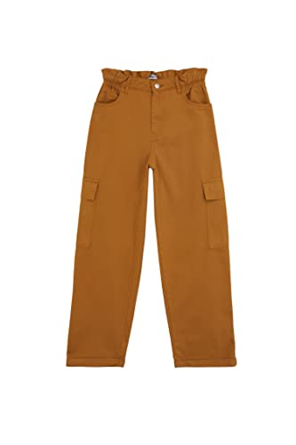 DeFacto Damskie spodnie do biegania z dzianiny na co dzień – standardowy krój, spodnie do joggingu, damskie spodnie do joggingu, dres do joggingu, piaskowy, 44