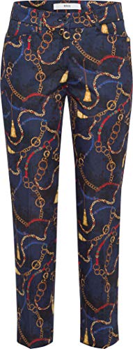 BRAX Damskie spodnie Mara S Casual klasyczne, niebieski (Night Blue), 40 PL Krótki