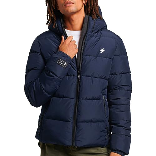 Superdry Hooded Sports Puffr Jacket Kurtka męska, Eclipse Navy, L