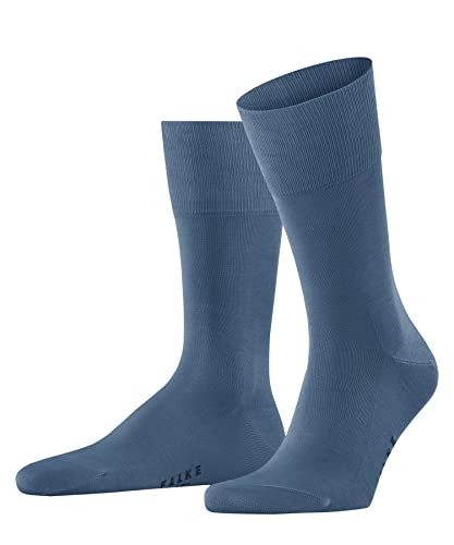 FALKE Mężczyźni Skarpety Tiago M SO Organiczna Bawełna jednokolorowe 1 Para, Niebieski (Deep Sea 6501), 43-44