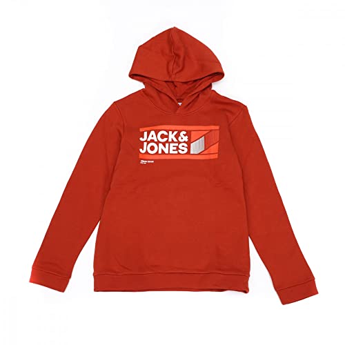 JACK & JONES Bluza chłopięca Sweat Rouge Ã Capuche Garçon Star, czerwona (RED/Rojo 40), 16 años, Czerwony (Red/Rojo 40), 16 Lat