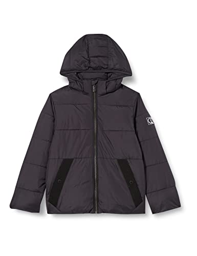 TOM TAILOR Chłopcy Dziecięca kurtka zimowa z kapturem 1033348, 29476 - Coal Grey, 152