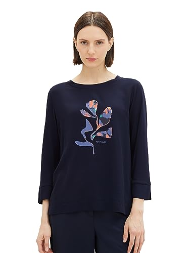 TOM TAILOR T-shirt damski, 10668 - Sky Captain Blue, XXL