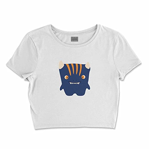 Bona Basics, Damski T-shirt basic, z nadrukiem cyfrowym, 100 bawełny, biały, swobodny, damski top, rozmiar: XL, biały, XL