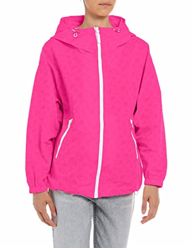 Replay Kurtka damska z kapturem, 060 Pink, XL