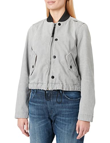 G-STAR RAW Damska kurtka bomberka ze ściągaczem, Szary (Sun Faded Grey Limestone D20599-d109-d127), XS