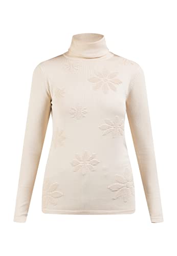 ALARY Damski sweter z dzianiny z golfem 10424935-AL01, kremowy, XS/S, kremowy, XS-S