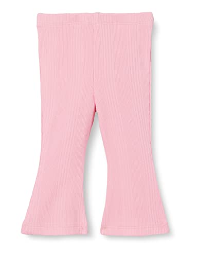 s.Oliver Junior Baby Girls legginsy z prążkowaną strukturą, szerokie nogawki, różowe, 68, Rosa, 68 cm