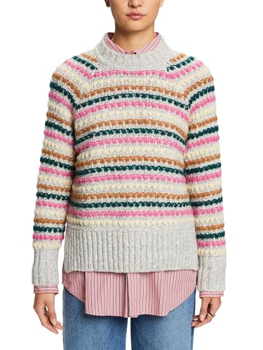 ESPRIT Sweter damski, 044/jasnoszary 5, L