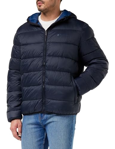 Champion Legacy Outdoor-Hooded Tonal Logo Light Nylon Kurtka Mężczyźni, Blu Marino/Blu, L