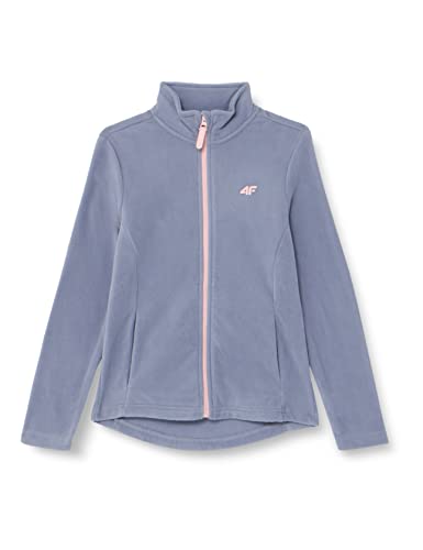 4F JUNIOR Girl's Fleece Jpld001, Denim, 164 cm Dziewczynka, Denim, 164