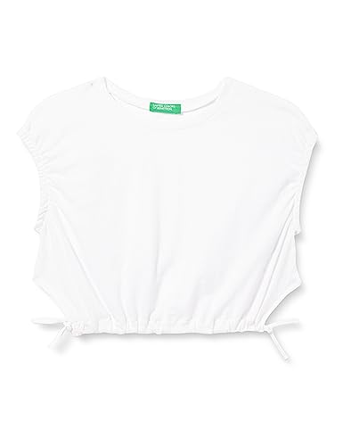 United Colors of Benetton Koszulka dziewczęca z krótkim rękawem, Bianco Ottico 101, XL