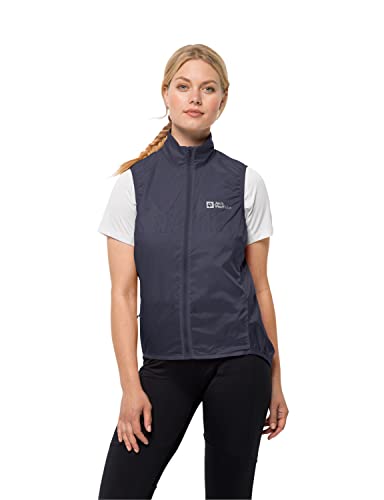 Jack Wolfskin Damska kamizelka MOROBBIA Wind Vest W, grafitowa, S, szary (Graphite), S