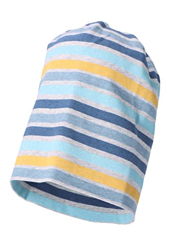 Sterntaler Czapka typu beanie unisex w paski, średni niebieski, 51