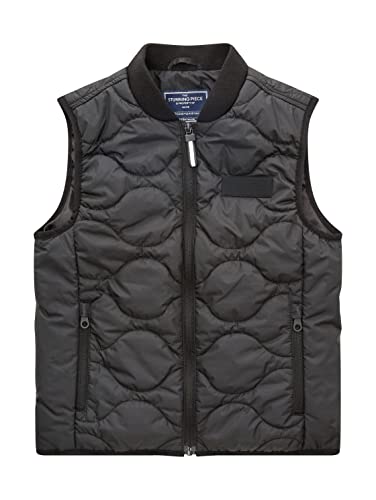 TOM TAILOR Chłopcy Kamizelka 1035722, 29999 - Black, 164