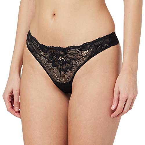 Calvin Klein Majtki stringi damskie, Czarny, L