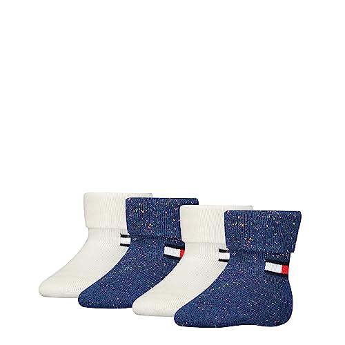 Tommy Hilfiger Fold Over Pończochy dziecięce, Navy Combo, 15/18