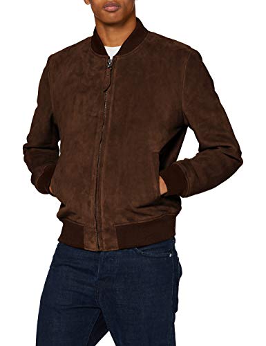 Schott NYC Męska kurtka skórzana, brązowy (brown), L