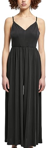 Urban Classics Damski kombinezon damski z modalem spaghetti, czarny, XS