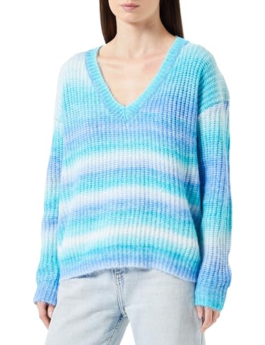 Sookie Damski sweter z dzianiny 12425240-SO01, turkusowy, wielokolorowy, XL/XXL, turkusowy wielokolorowy, XL-XXL