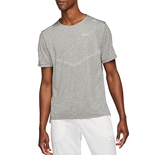 Nike Męski T-shirt, Smoke Grey/Htr/Reflective Silv, XXL