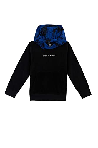 DeFacto Bluza chłopięca z kapturem, czarny, 12-13 Lat