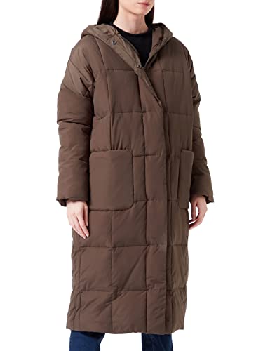 Mexx Damska kurtka z kapturem oversized Parka, oliwkowa, M/L