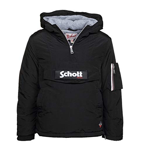 Schott NYC Kurtka chłopięca Jktdouglasb, Czarny, 14