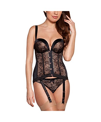 Gossard Gorset damski Retrolution Basque, Czarny, 80D