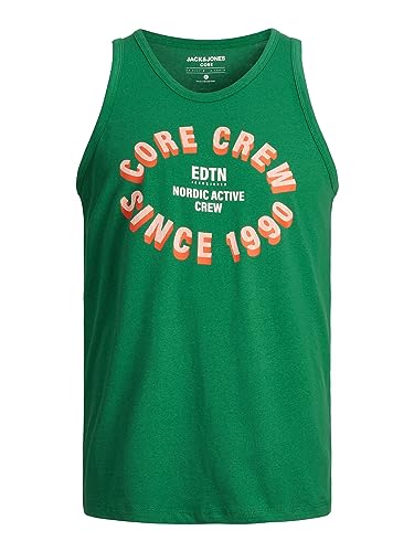 JACK & JONES Męski tank top Jcoenergy Front Tank Top, Verdant Green, M