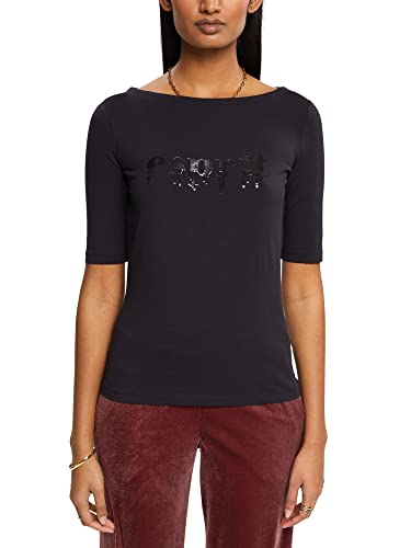 ESPRIT Collection Damska koszulka 112EO1K313, 001/BLACK, M
