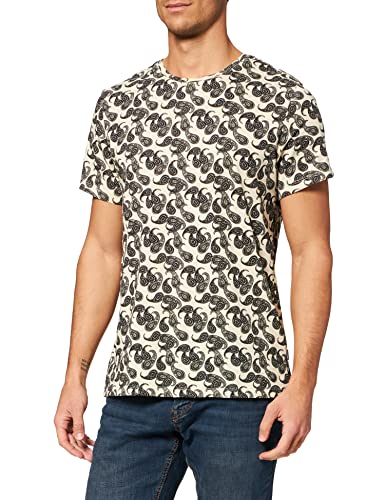 Blend Męski T-shirt o regularnym kroju, 141107/Oyster Gray, XXL