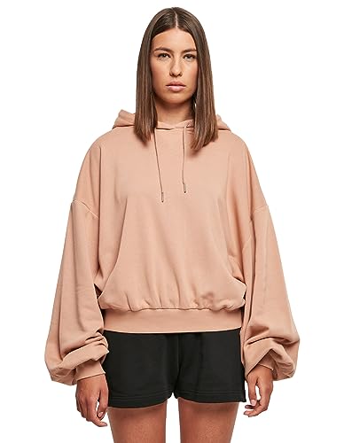 Urban Classics Damska bluza z kapturem Ladies Organic Oversized Terry Hoody Amber XS/S, bursztyn, XS