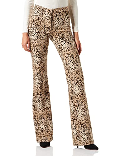 PINKO Damskie spodnie Penelope 1 STO, CZ3_Camello/CZARNE, 34