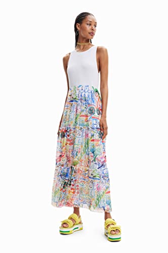 Desigual Sukienka damska, biały, XL