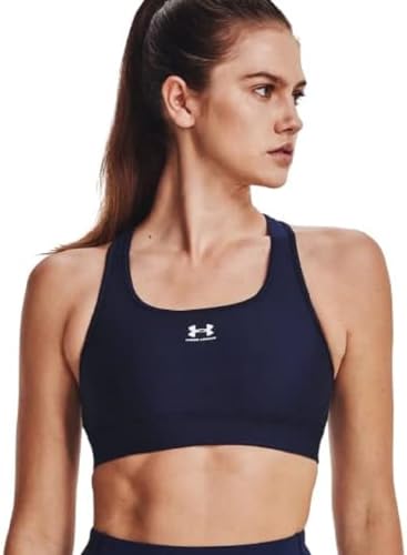 Under Armour Damski biustonosz UA HG Mid Padless, granatowy, XS, granatowy, XS-S