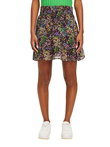 edc by ESPRIT Damska 023CC1D307 Spódnica, 503/DARK Purple 4, 34, 503/ciemnofioletowy 4, 34