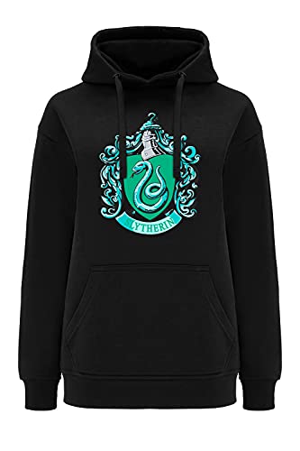 ERT GROUP oryginalna i oficjalnie licencjonowana przez Harry Potter czarna bluza damska z kapturem, nadruk jednostronny, wzór Harry Potter 023, rozmiar S