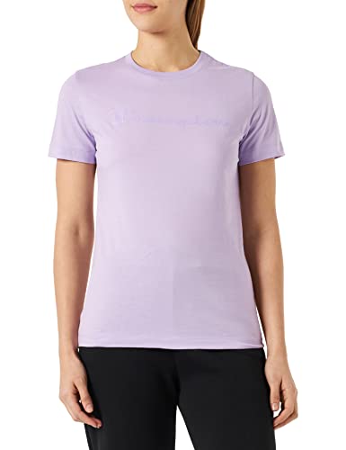 Champion Damska koszulka z logo Legacy American Classics Regular S/S, lawenda, XS