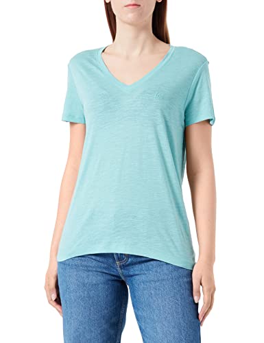 Lee Koszulka damska V Neck Tee T-Shirt, Dusty Jade, S, Dusty Jade, S