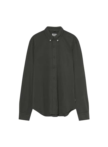 ECOALF Koszula męska Molealf, z długim rękawem, bawełna ekologiczna, tkanina z recyklingu, koszula męska z długim rękawem, koszula męska, wygodna i lekka, rozmiar XL, kolor zielony, Zielony Las, XL