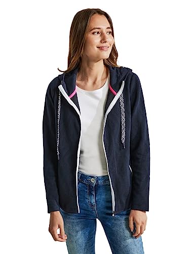 Cecil Żakardowa kurtka damska, niebieski, S