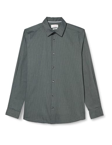 s.Oliver Koszula męska z długim rękawem, slim fit, niebieski, L