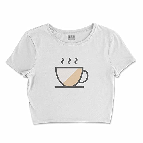 Bona Basics, Koszulka damska z nadrukiem cyfrowym,%100 bawełna, biała, casualowa, topy damskie, rozmiar: L, biały, L Krótki