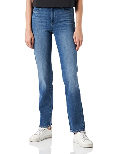 Wrangler Spodnie damskie z prostymi nogawkami, AIRBLUE, W42 / L32