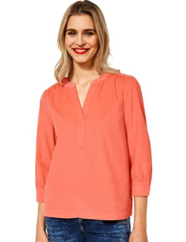 Street One Damska bluzka sztruksowa, A343451, Sunset Coral, 44, Sunset Coral, 44